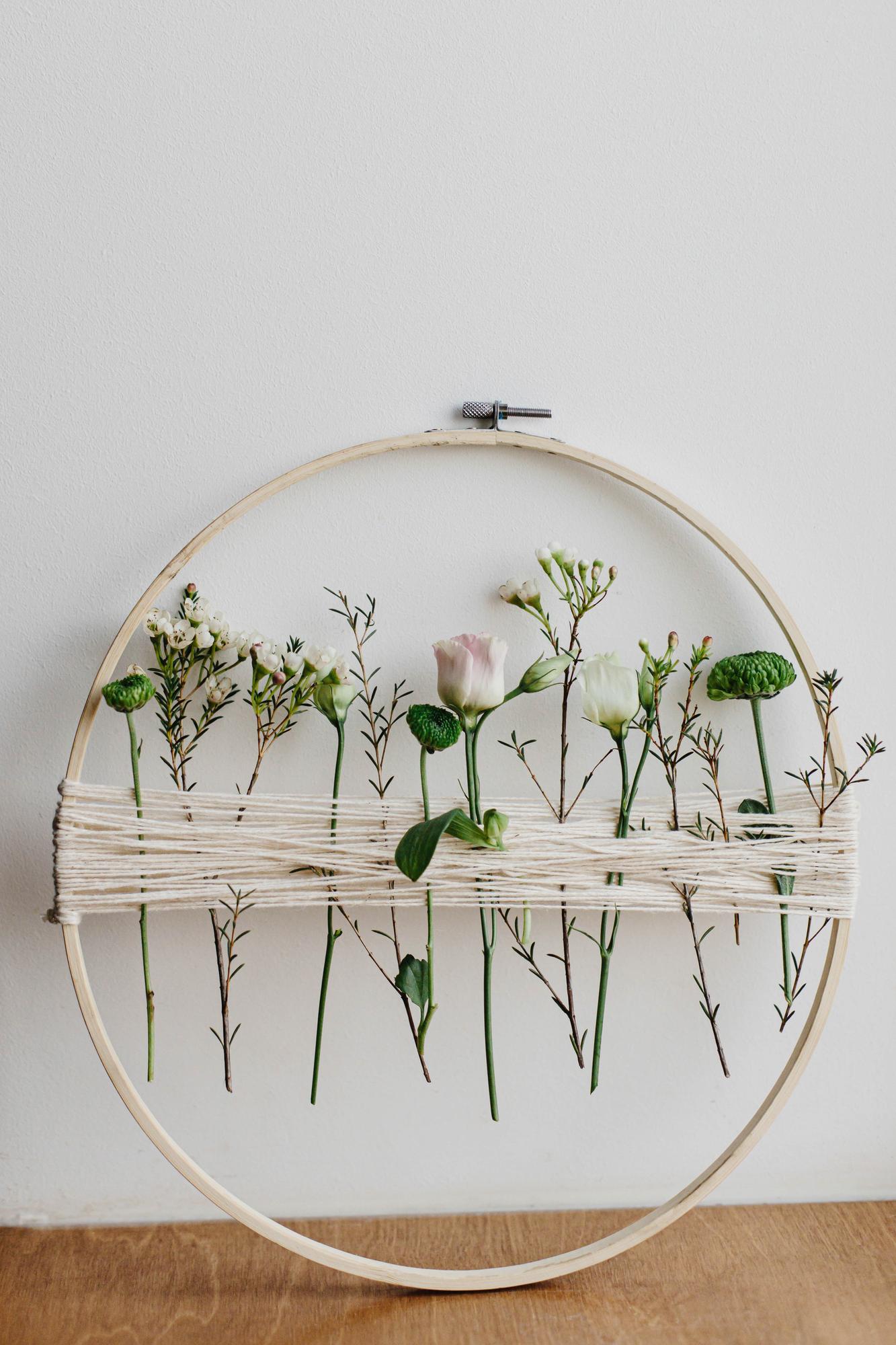 workshop interior with hoop frames